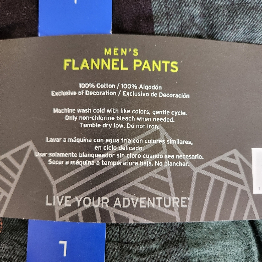 Eddie Bauer  Green Gray and Red Plaid Flannel Pants 2-Pack - Picture 4 of 4